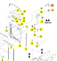 Durite Sup Iseki 1815-102-051-00