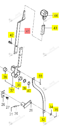 Levier PTO Ventrale Iseki 1815-229-032-00