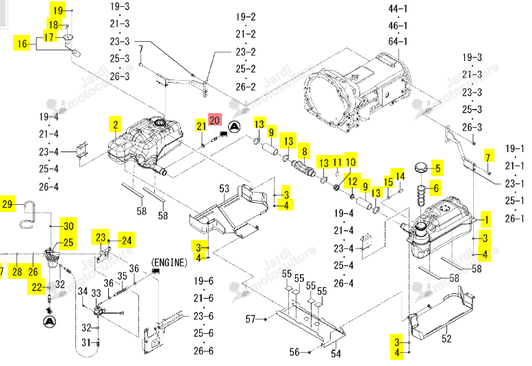 Durite Gazoil 1000 Iseki 1815-111-450-00