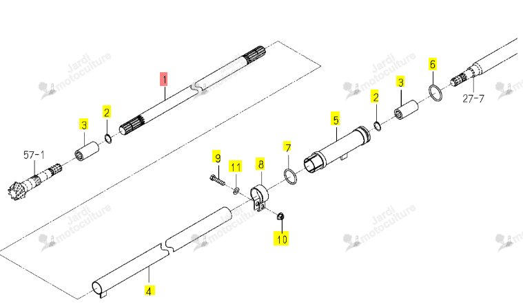 ARBRE 4WD/740 ISEKI 1821-431-001-00
