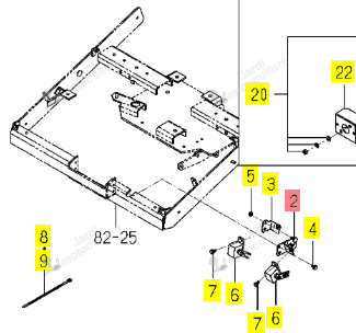 Support Inf Capteur Iseki 1821-654-520-00