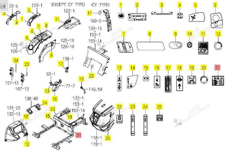 Étiquette Maintenance ISEKI 1817-902-021-00