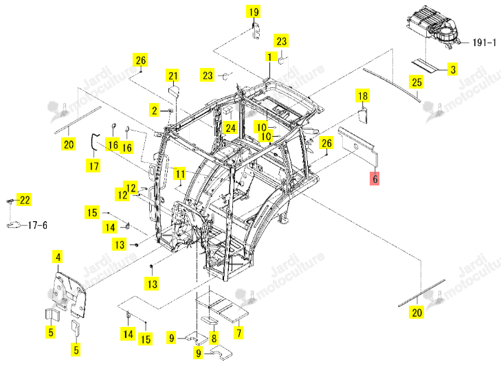 Isolant Iseki 1817-720-019-00