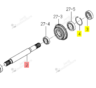Arbre CDE PTO Iseki 1821-210-001-10