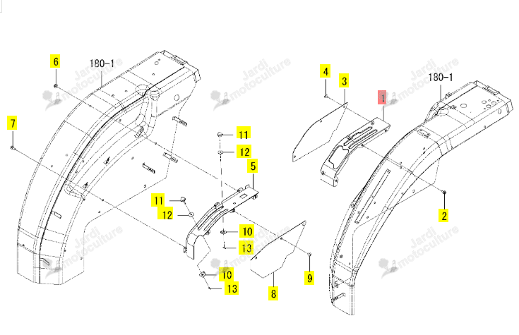 GUIDELEVIERSGAUCHE ISEKI 1817-608-300-00