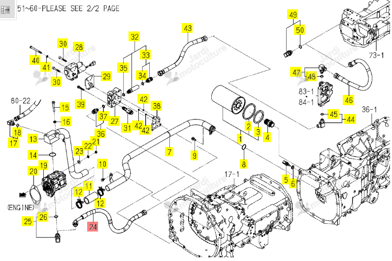 Flexible 750 G1/2 ISEKI 1816-508-830-00