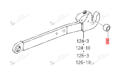 Rotule Bras Relevage Iseki 1817-514-002-00