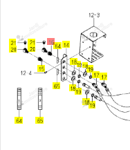 Raccord G3/8-RC3/8 ISEKI 1817-511-006-00