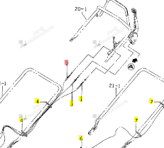 Câble de vitesses ISEKI 2500-520-002-10