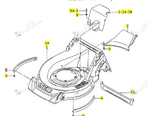 Protecteur Droit Iseki 2500-401-003-00