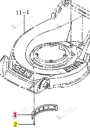 Couvercle ISEKI 2500-401-009-00