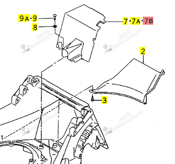 Couvercle ISEKI 2500-451-007-20