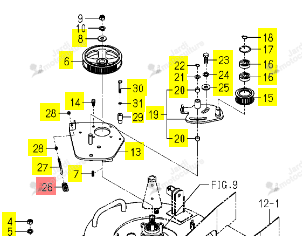 RESSORT ISEKI 3100-107-004-10