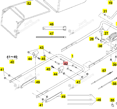 Vis Serrage Guidon Iseki 31057-256