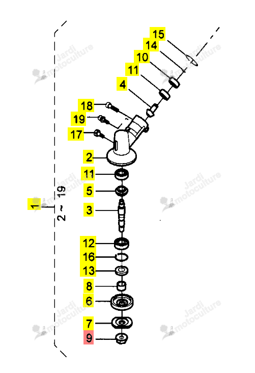 Ecrou de Serrage Iseki 31001-120