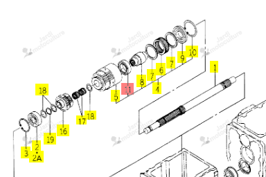 ROULEMENT ISEKI 2146-310-005-00