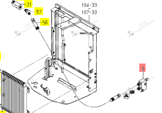 Adaptateur de substitution Iseki 1816-509-240-00