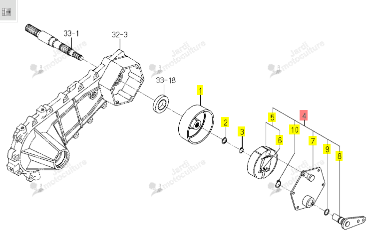 KIT FREIN ISEKI 1832-310-210-00
