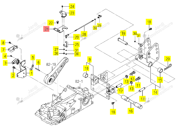 Platine de Capteur Iseki 1815-505-001-10