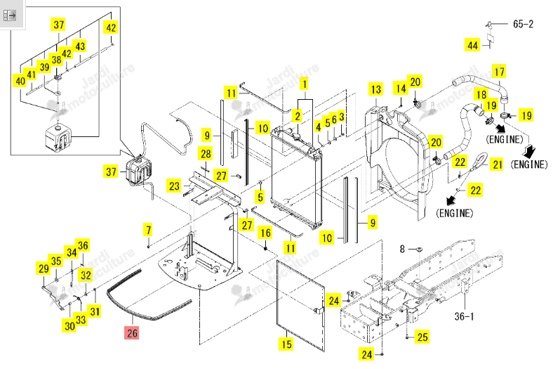 Insulator 1080 Iseki 1837-102-008-00