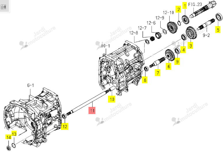 ARBRE/4 WD/E4 ISEKI 1834-218-051-00