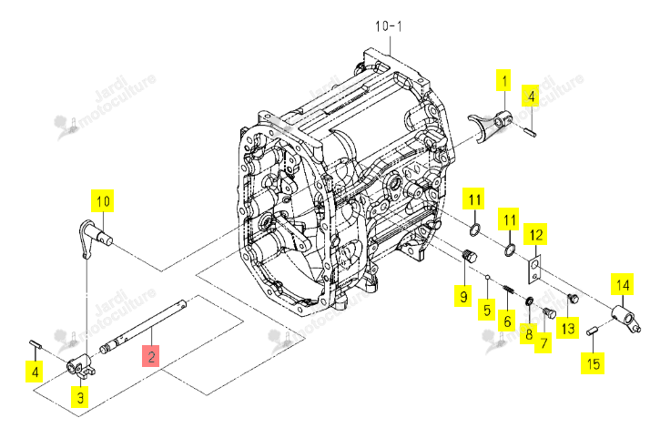 Support Translation PTO/E4 Iseki 1834-259-052-00