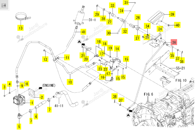 Biellete de PTO Iseki 1834-509-051-00