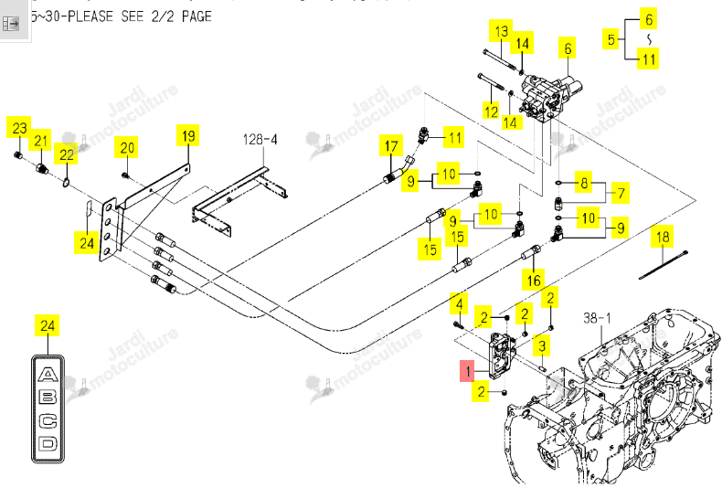 Palier de Distributeur Iseki 1815-511-005-10