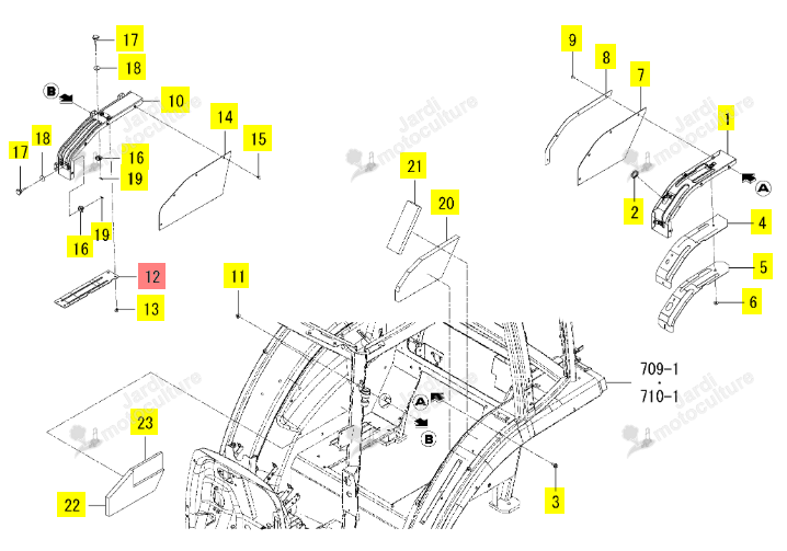 Isolateur Support Guidage Cde Iseki 1815-608-053-00