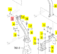 Armature Centrale Arceau Iseki 1816-702-240-20