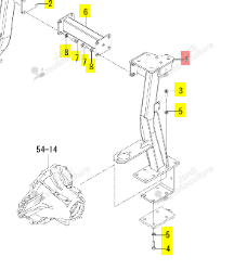 Armature Inférieure Gauche Arceau Iseki 1816-702-300-00