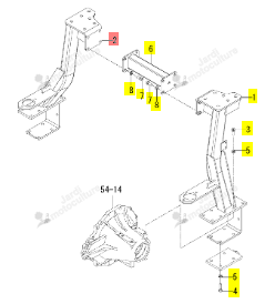Armature Inférieure Droite Iseki 1816-702-310-00