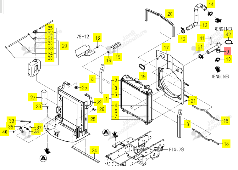 Durite Radiateur Iseki 1855-102-003-00