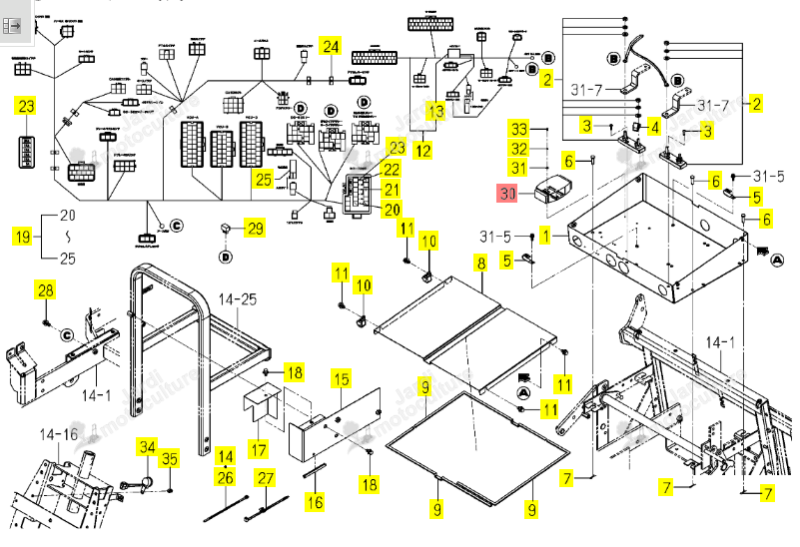 Repetiteur CAN Iseki 1852-690-520-00
