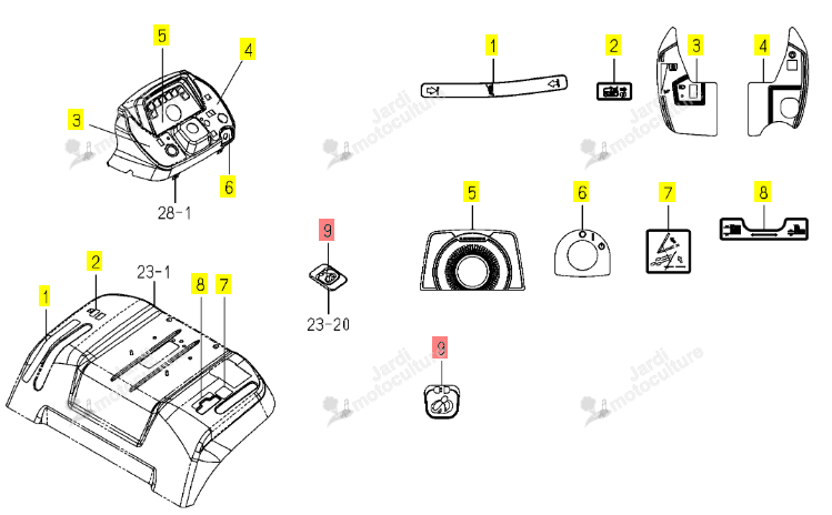Autocollant Prise 12V Iseki 1852-902-055-00