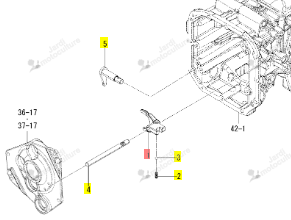 Fourchette PTO AR Iseki 1855-259-001-10