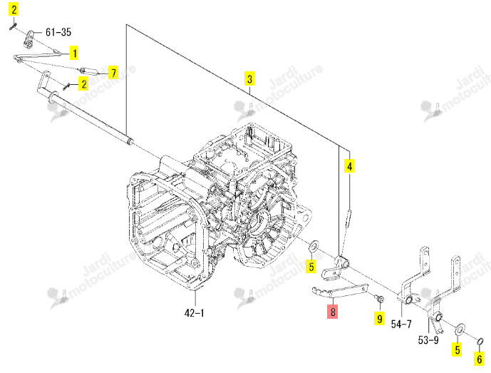 PEDAL DIFFLOCK HST ISEKI 1855-309-001-10