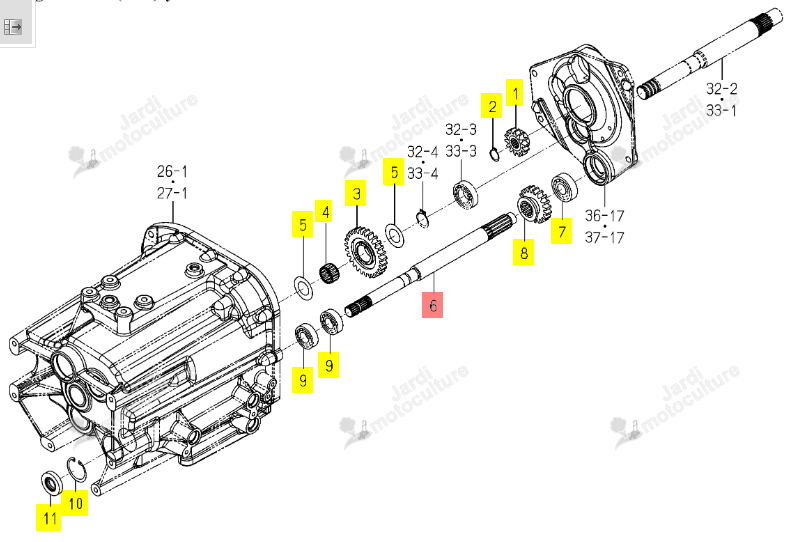 ARBRE 4W ISEKI 1855-218-002-00