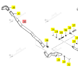 Levier Position Relevage Iseki 1848-504-001-10