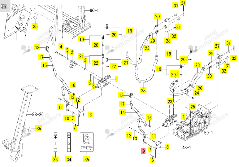 BRAS ISEKI 1848-512-240-00