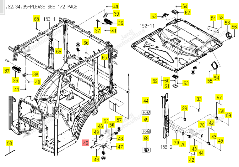 Patte de Fixation Audio Iseki 1848-658-011-00
