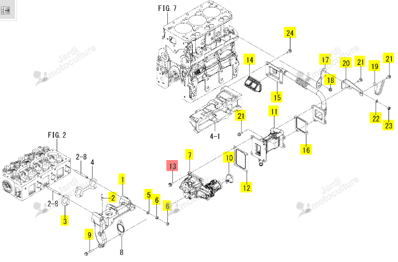 VIS 8X20/SP/S ISEKI 2186-738-059-00
