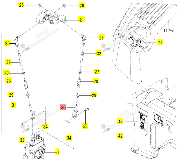 Pivot ISEKI 1855-512-280-00