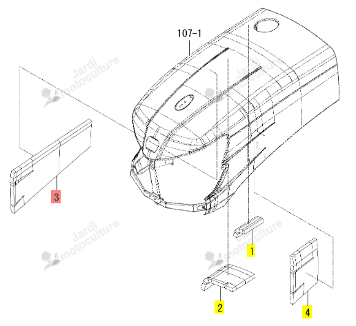 Insulator Hood RH Iseki 1855-601-003-00