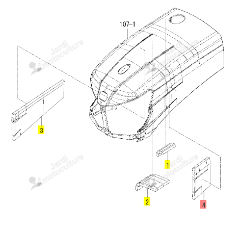 Insulator Hood LH Iseki 1855-601-004-00