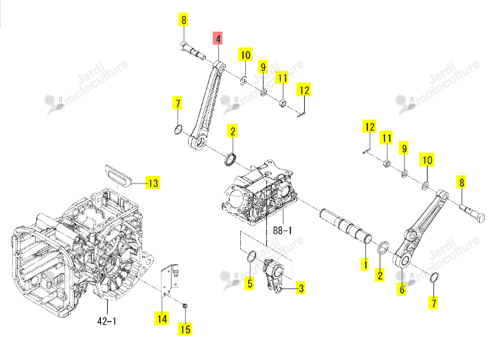 Bras Relevage D Iseki 1855-502-001-00