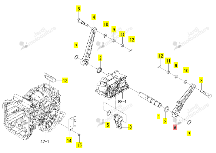 Bras Relevage G Iseki 1855-502-004-00