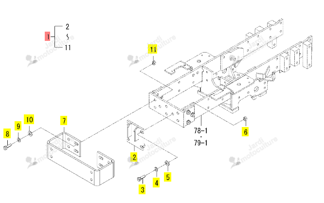 Kit Bumper Av Iseki 1855-411-200-00