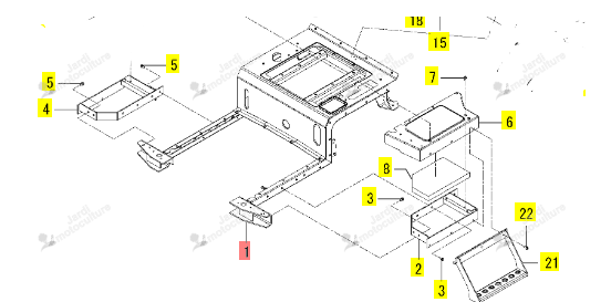 PLATEFORME PLANCHER E4 ISEKI 1833-631-780-10