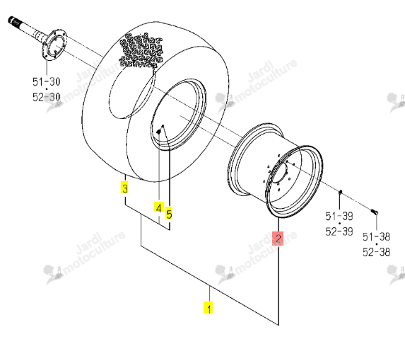 JANTE 20XW15 ISEKI 1833-317-720-10